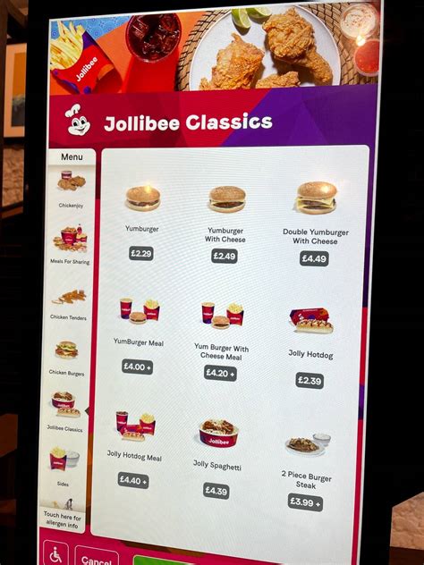 Jollibee (Leicester Square) Menu .